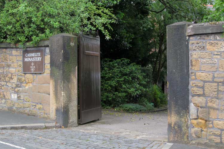 Entrance to Carmelite Monastery, Grosvenor Place, Birkenhead, Wirral, England.